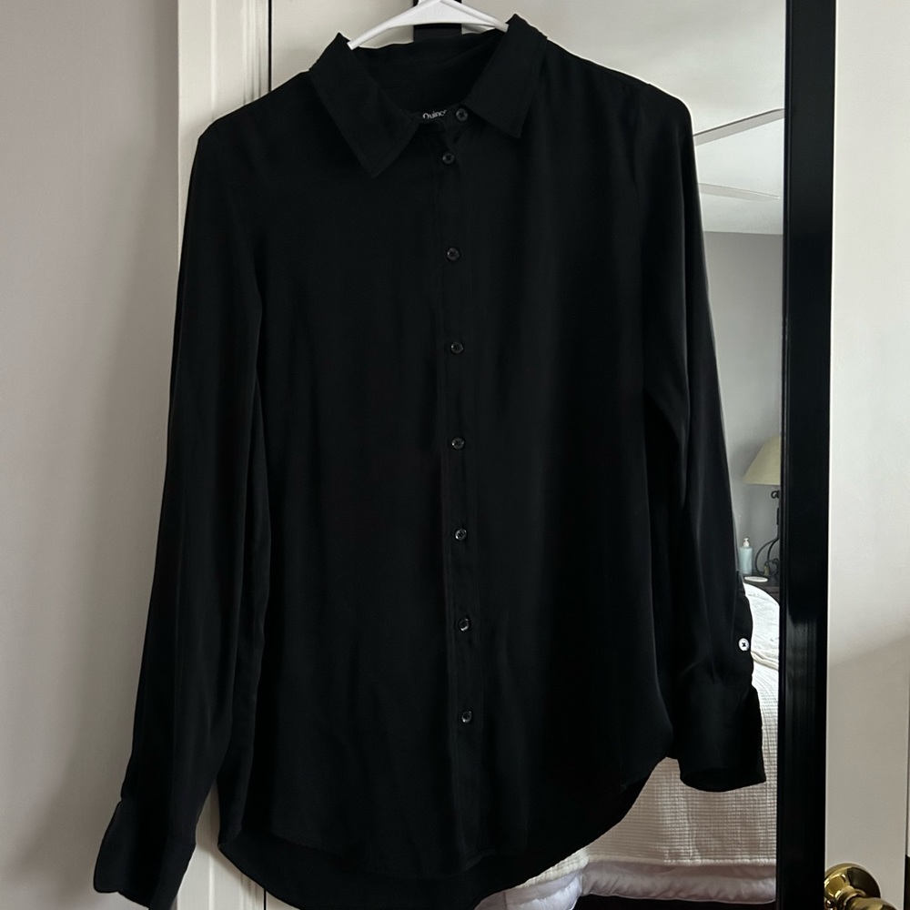 Quince washable silk button down
